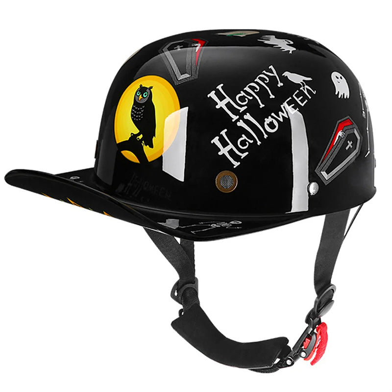 Motorradhelm im Baseballkappen-Stil - DOT-geprüfte Schutzausrüstung für Fahrer