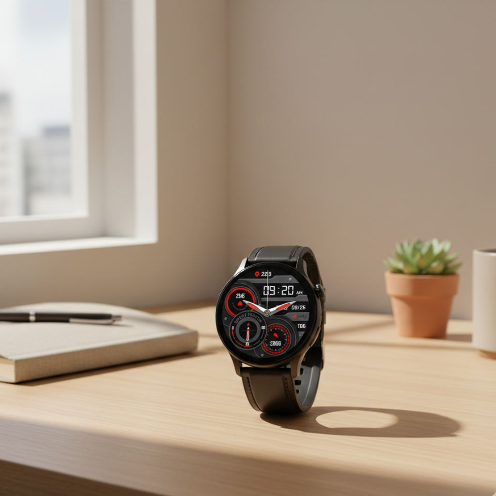Wodoodporny damski smartwatch AMOLED — funkcja rozmów przez Bluetooth