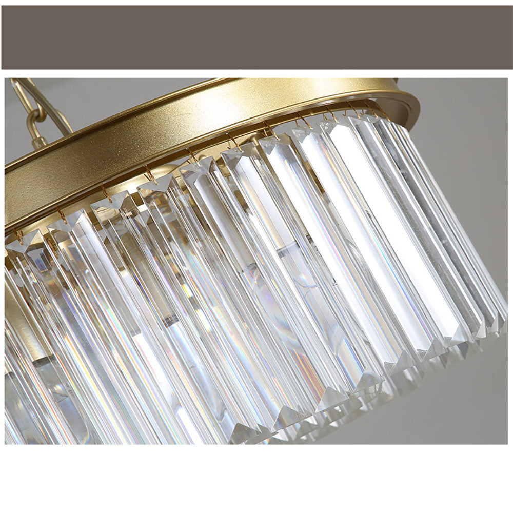 40 Cm Gold Crystal Ceiling Light — 4x E14 Sockets