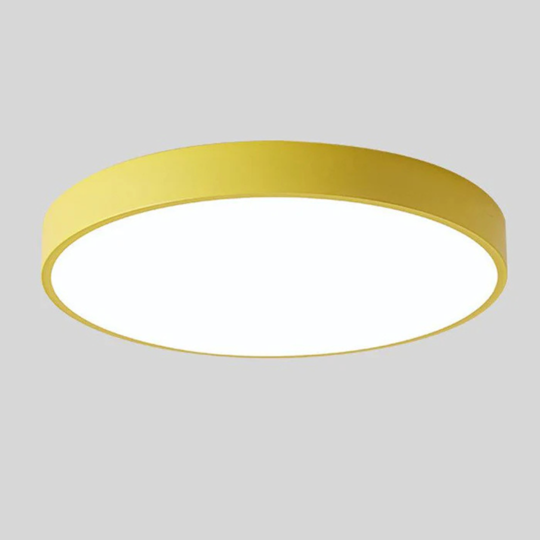 Wood Ceiling Light — Scandinavian Style, Warm LED Glow