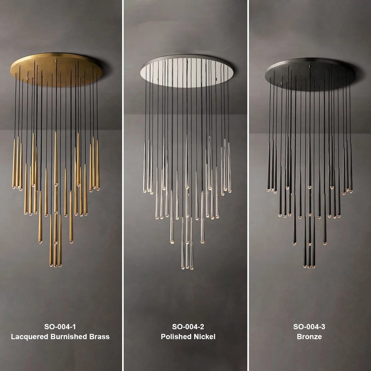 Lustră suspendată modernă Jules — elegantă, cu cristale în formă de lumânări
