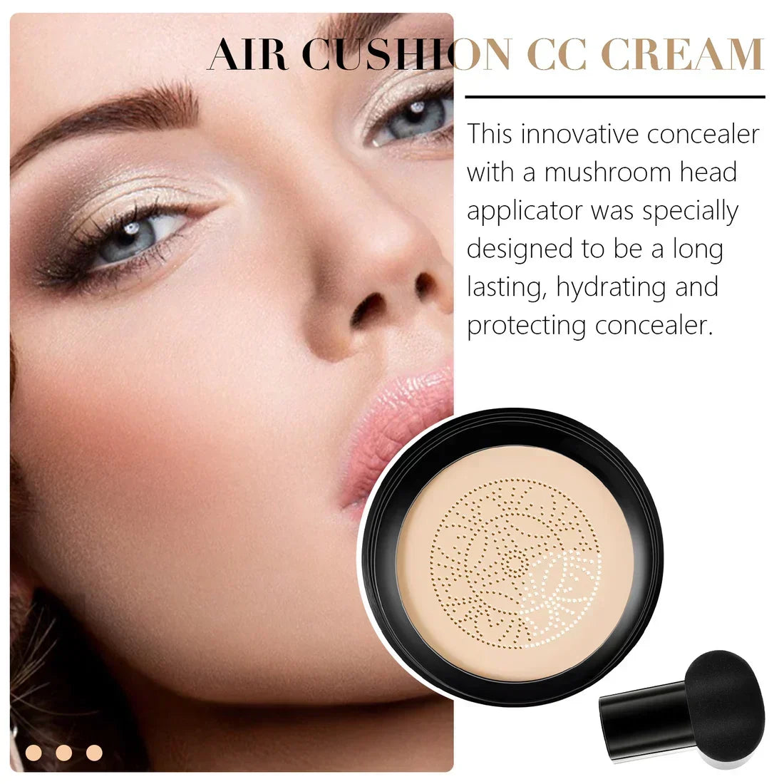 PureBlend CC-Creme mit Pilz-Air-Cushion — Deckt ab, ohne zu verklumpen