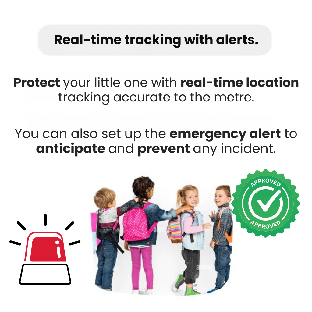 GPS-Tracker für Kinder in Echtzeit – Wasserdichtes Gehäuse, lange Akkulaufzeit
