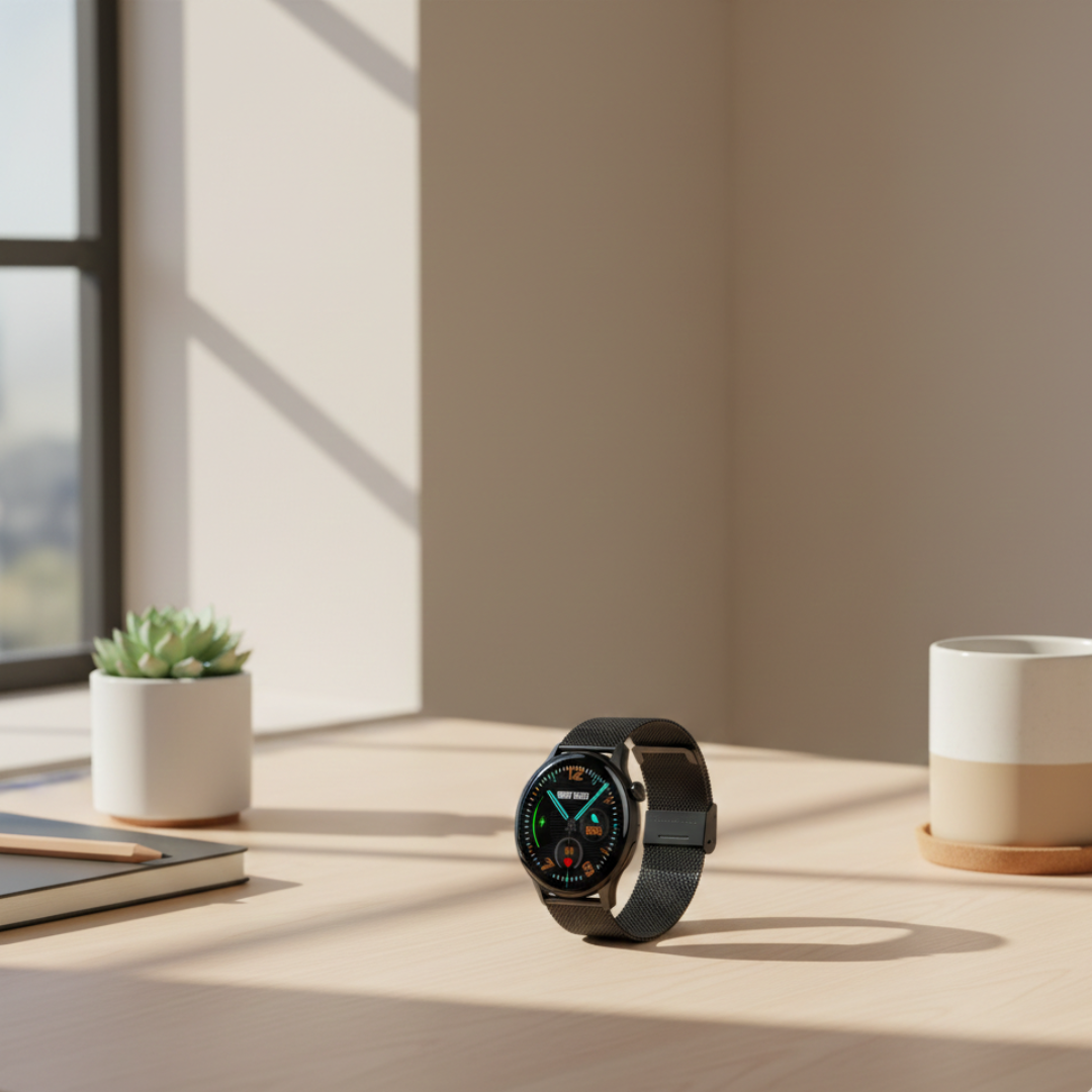 Wodoodporny damski smartwatch AMOLED — funkcja rozmów przez Bluetooth