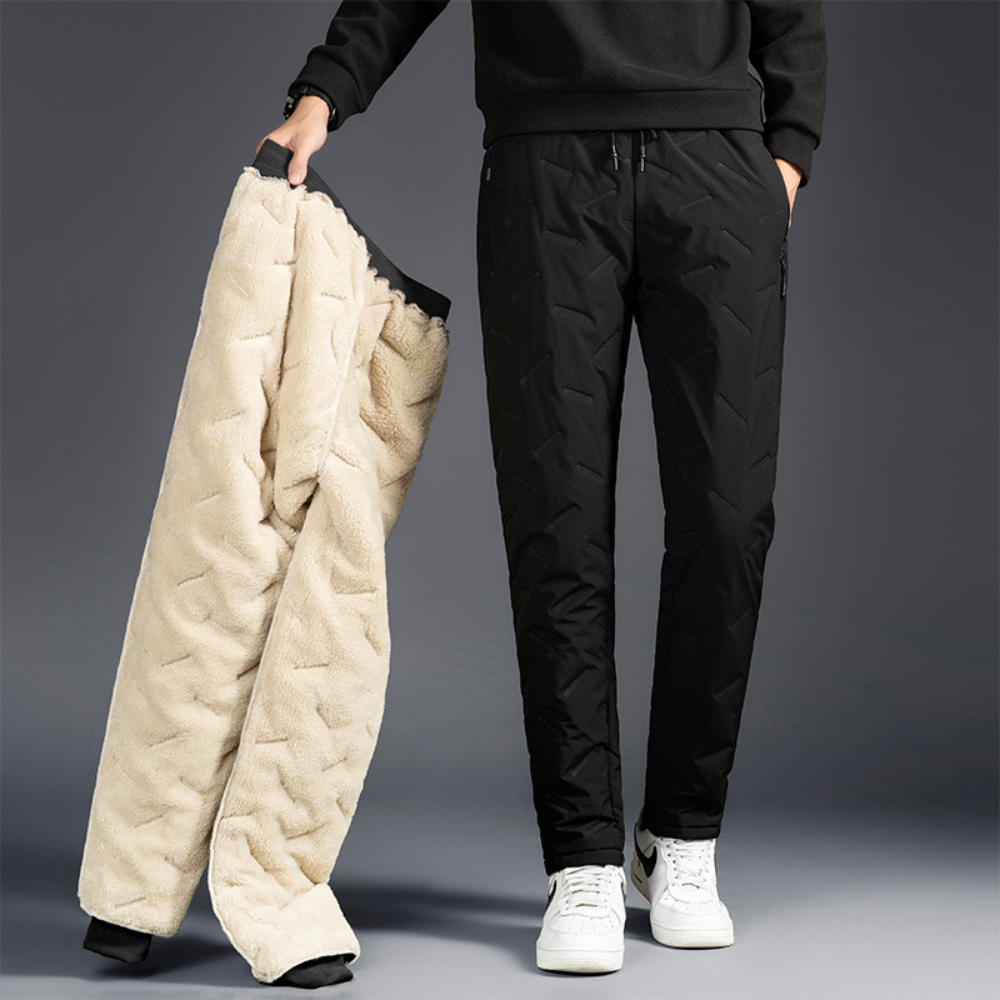 Pantaloni cargo impermeabili ThermaRidge — Fodera in caldo pile