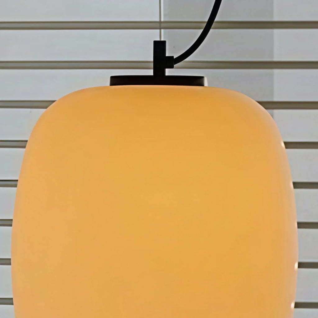 Retro White Outdoor Pendant Light Metal/Acrylic Lantern Design - Flindria