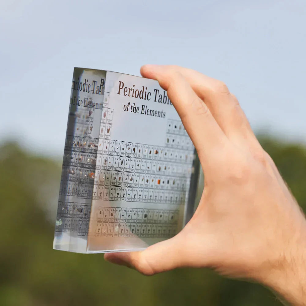 Elementa Lux Backlit Periodic Table Display With Real Samples
