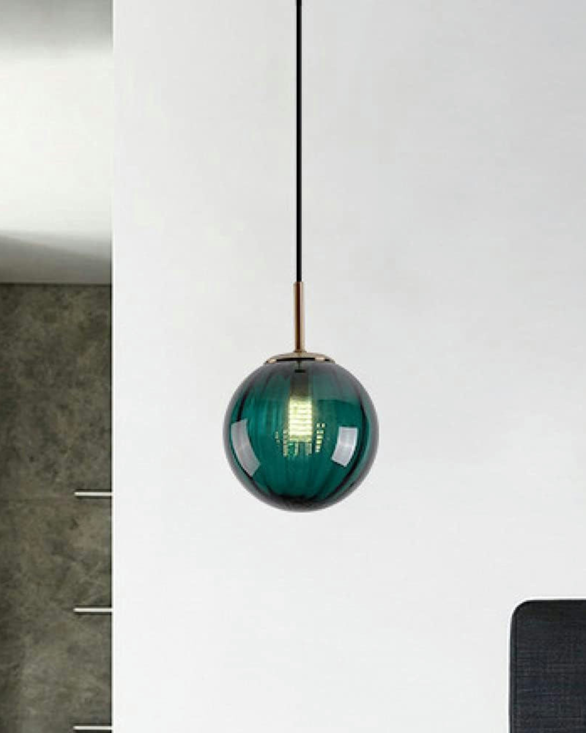 VeraLux vintage taklampa i bärnstensfärgat glas med varmt sken
