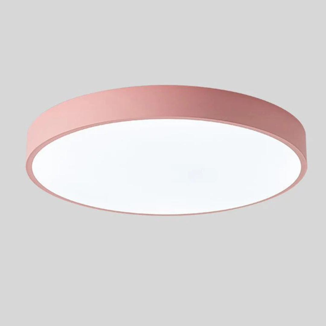 Wood Ceiling Light — Scandinavian Style, Warm LED Glow