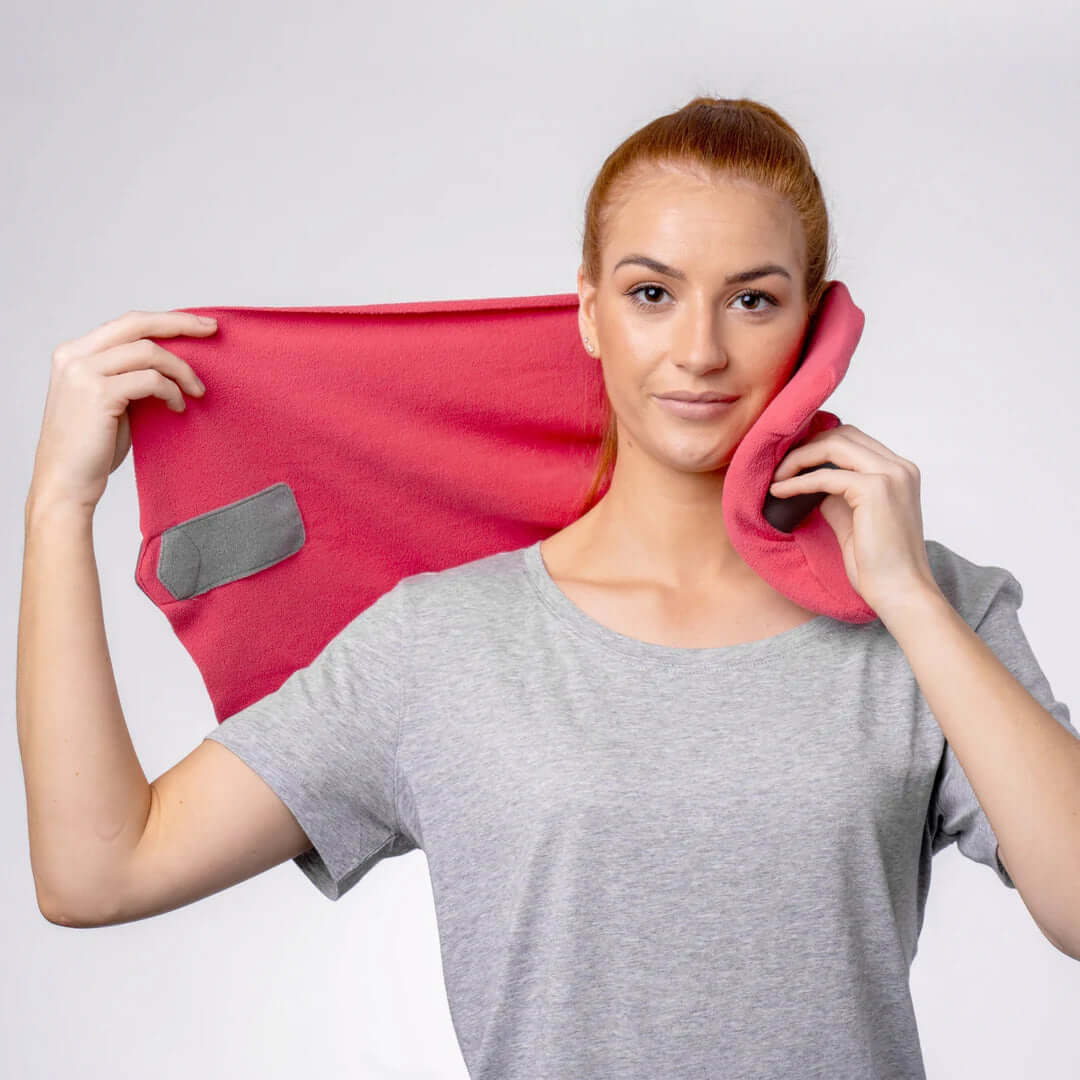 Wrap Style Travel Neck Pillow - Upright Comfort Cushion