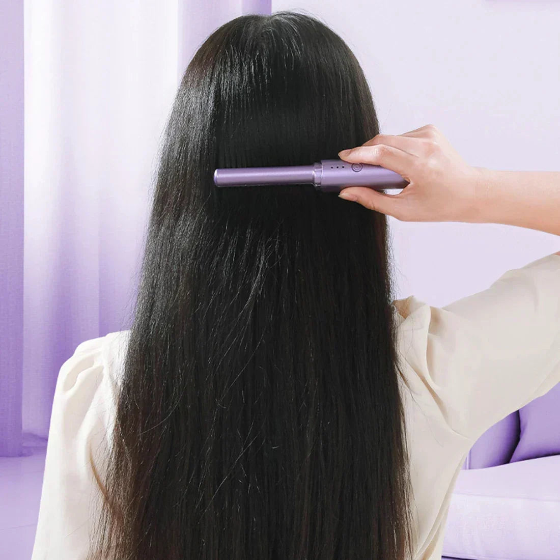SmoothSculpt Cordless Heated Hair Straightening Brush