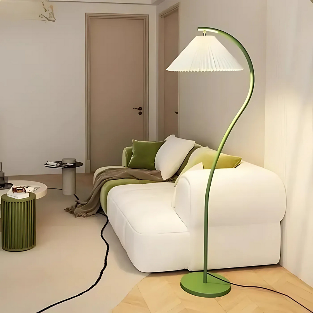 LumenArc Curved LED Floor Lamp For Living Rooms And Bedrooms
