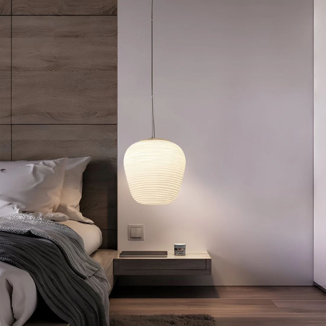 Asteri Opal Nordic Glas Pendelleuchte für Esszimmer-Ambiente