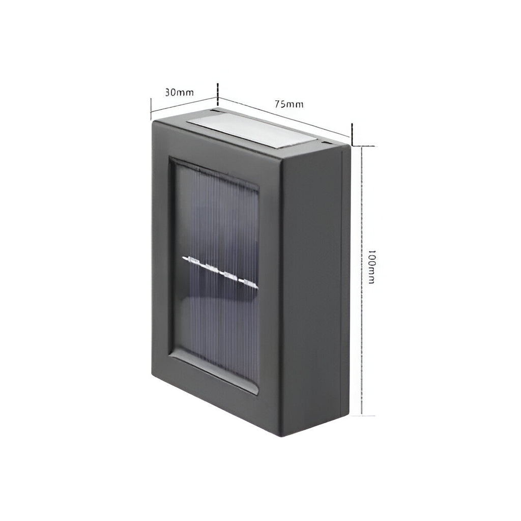 AstraLume Solar Wall Light For Outdoor Spaces IP65 Waterproof Black