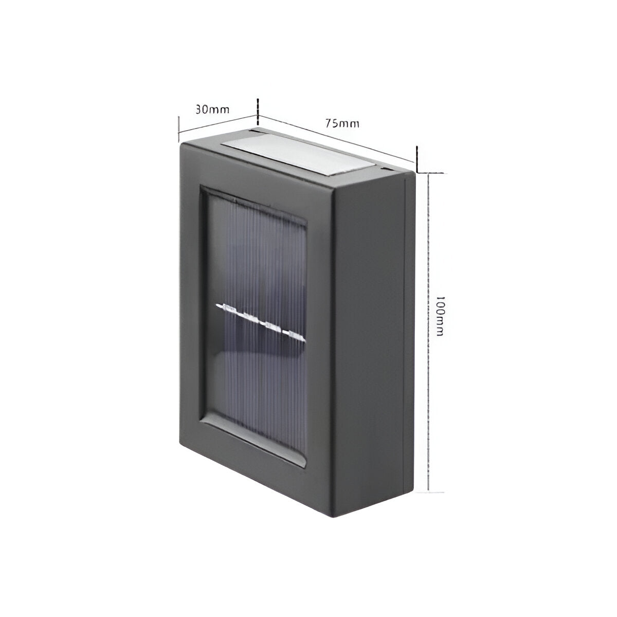 AstraLume Solar Wall Light For Outdoor Spaces IP65 Waterproof Black