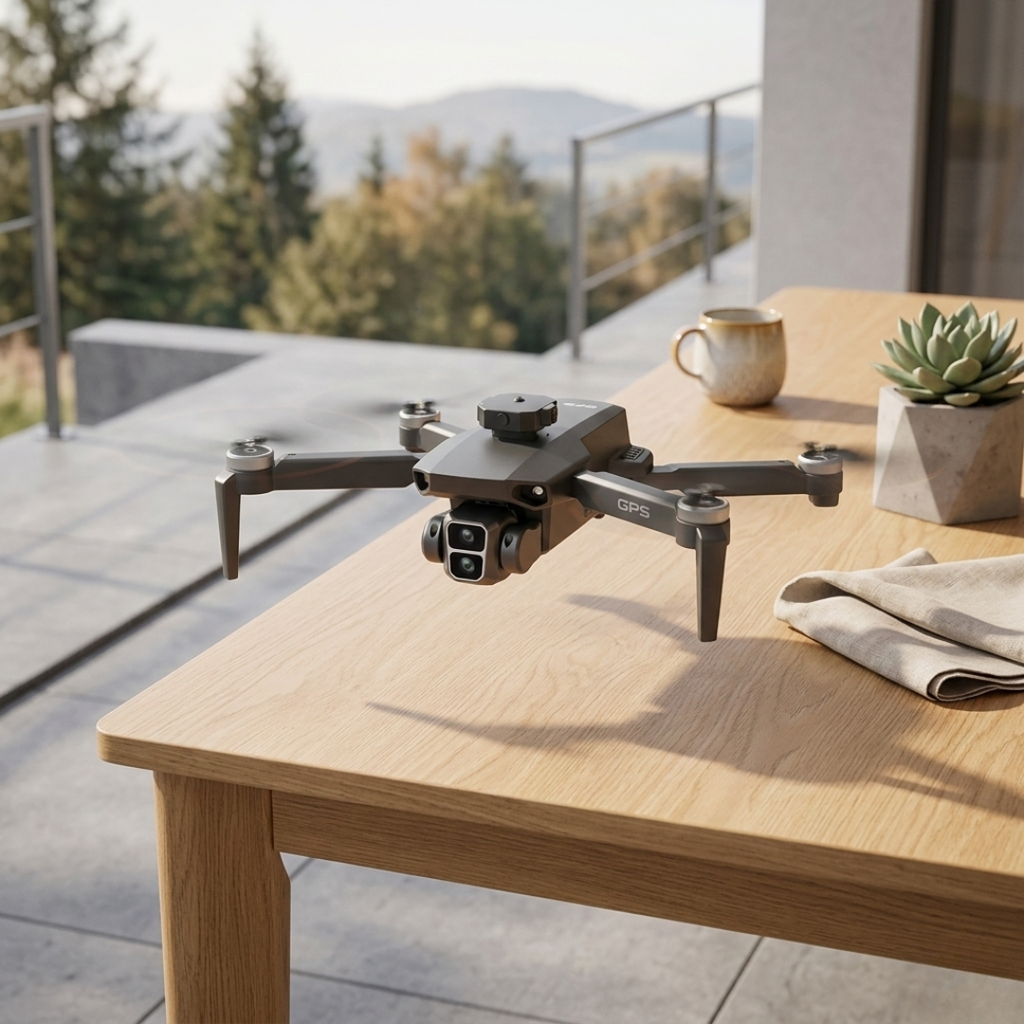 Vakautettu GPS-drone — 4K-kamera, integroitu esteiden väistöjärjestelmä, tarkka navigointi