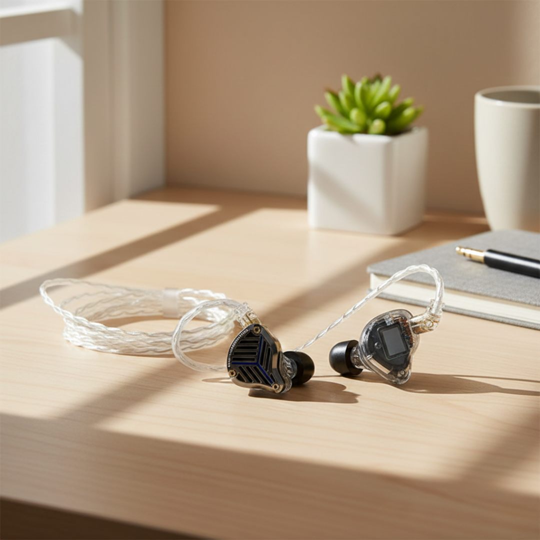 Langalliset HiFi-kuulokkeet – tasomagneettiset elementit, taajuusalue 20Hz–20kHz