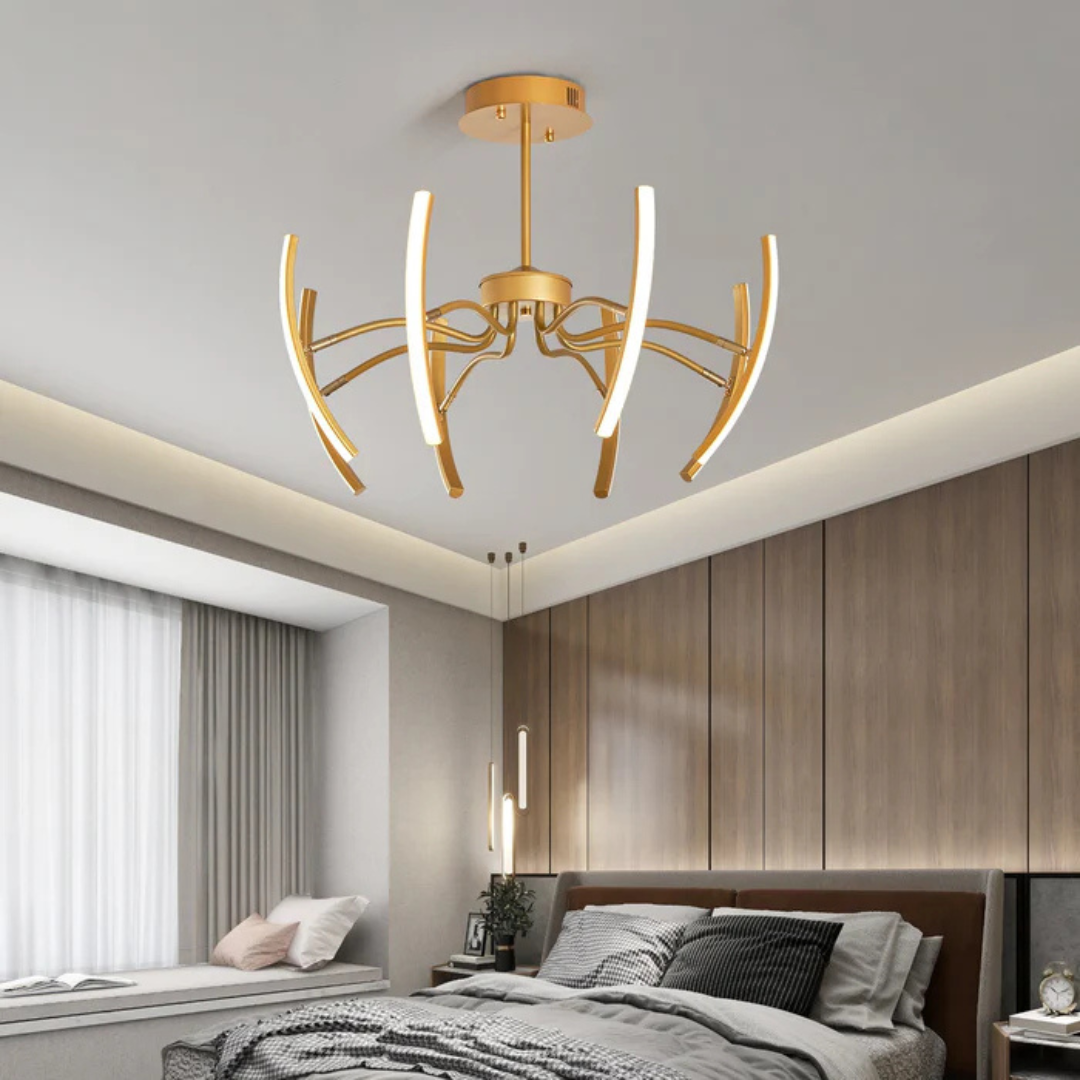 Asteria Modern Aluminum LED Ceiling Fixture For Living Rooms