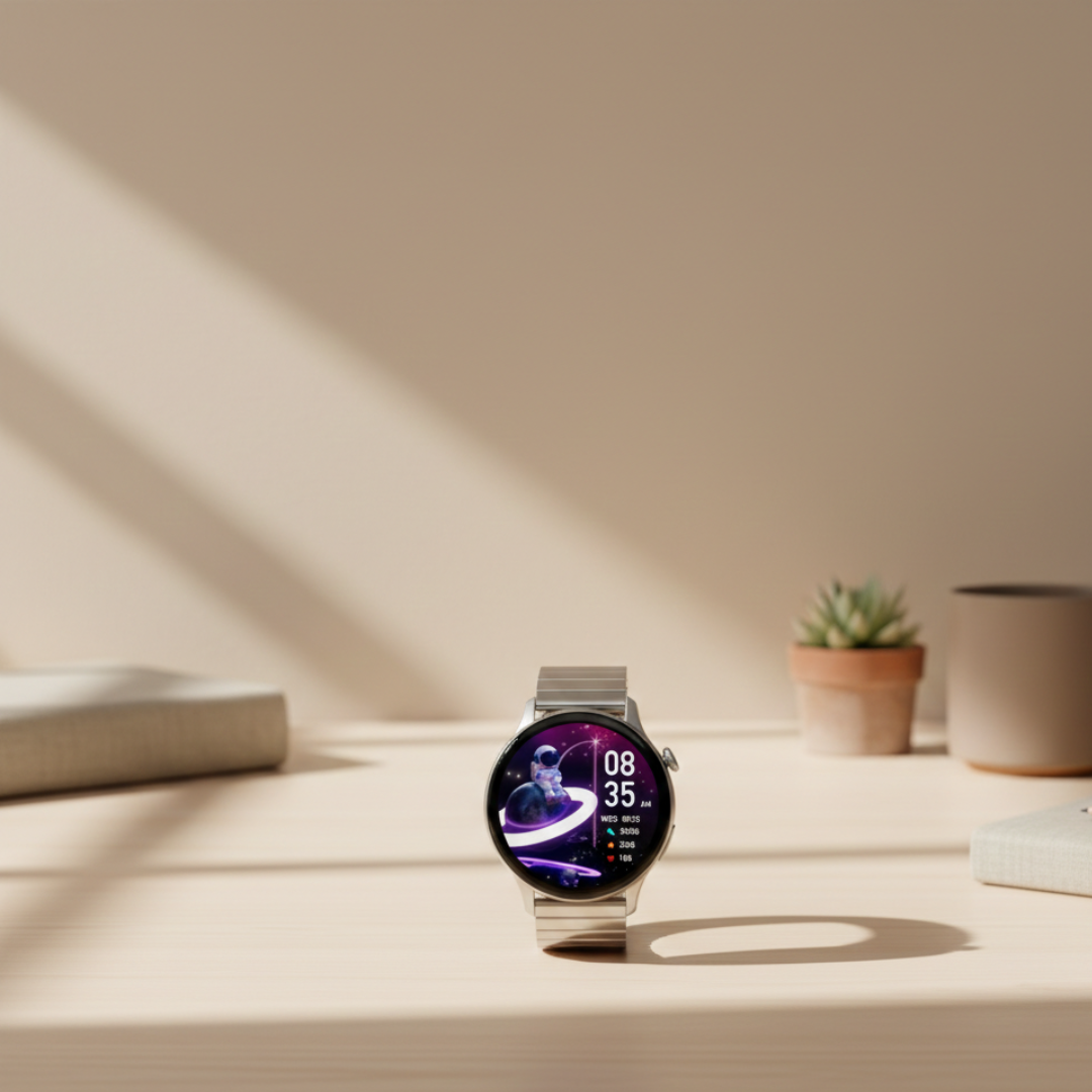 Wodoodporny damski smartwatch AMOLED — funkcja rozmów przez Bluetooth