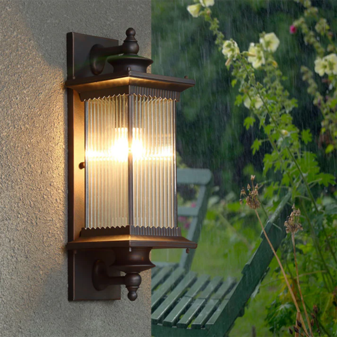 Cavellin Outdoor Wall Light With Retro Style For Patios And Gardens