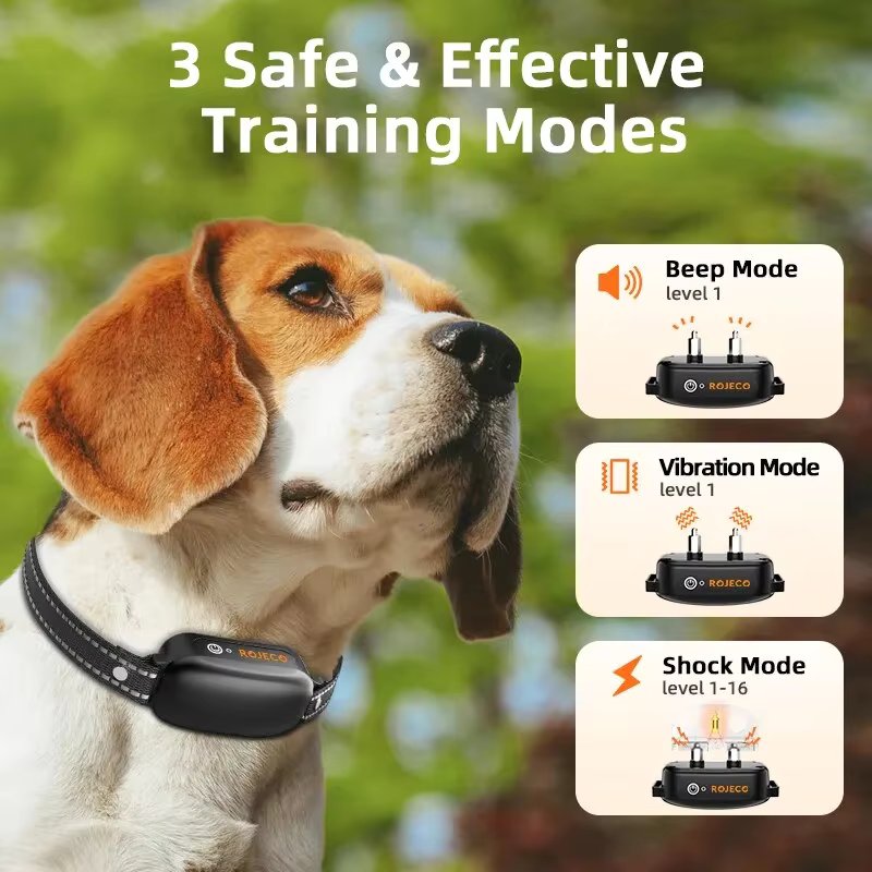 Afstandsbediende trainingshalsband voor honden — 3 veilige standen, 1000M, waterdicht