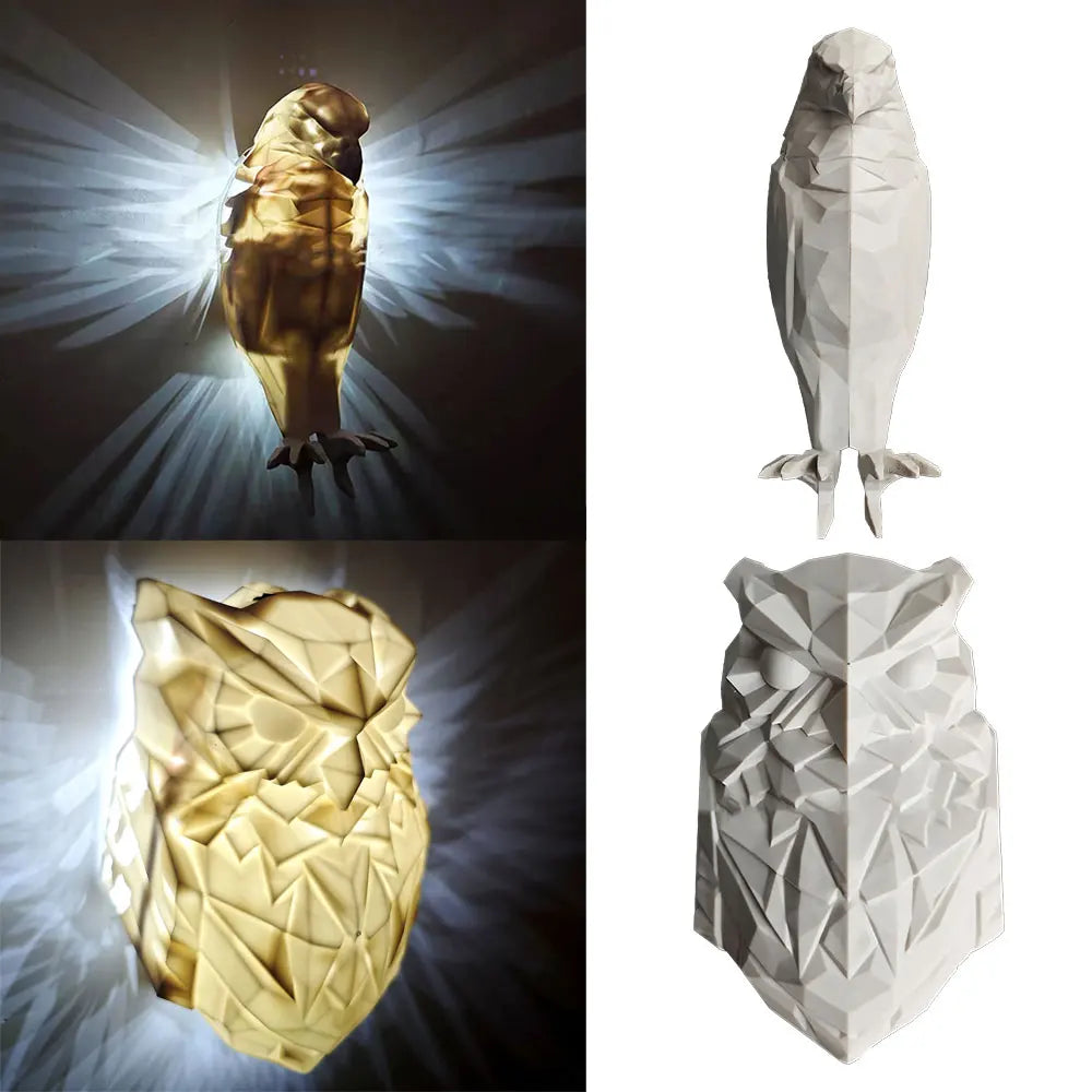 LitLamp Luminous Eagle — Minimalist 3D Animal Accent Lamp