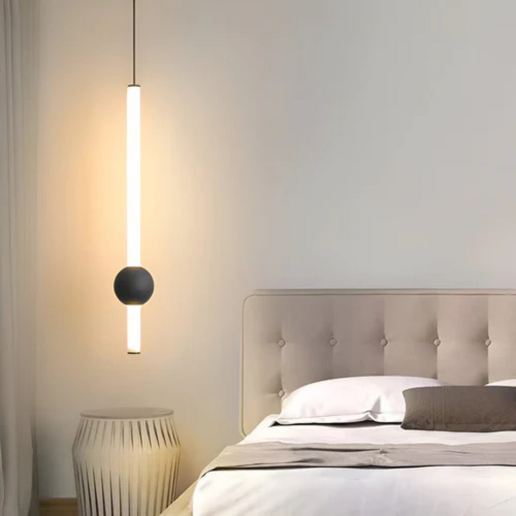 Asteri Pendant Light By Elara For Interiors With Slim Cylindrical Profile