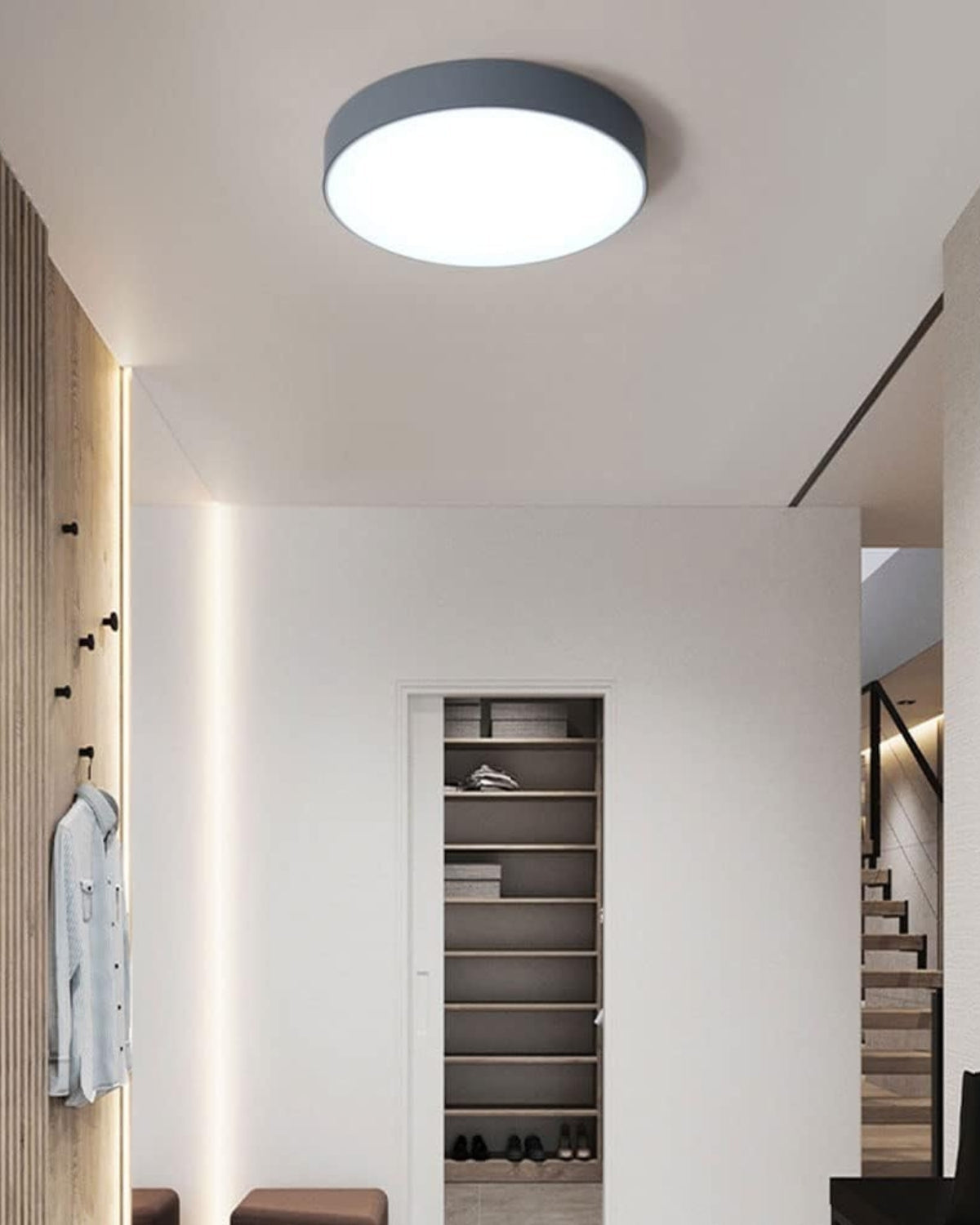 SolaraLume Minimal Modern Ceiling Light With Warm Ambient Glow