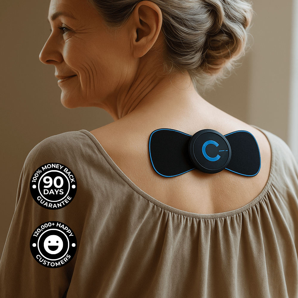 Tragbarer NMES-Muskelstimulator für Nacken und Rücken
