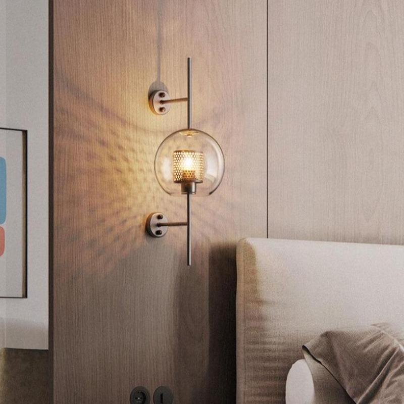 Honeycomb Radiance-kulevegglampe - gyllent glødende vegglampe
