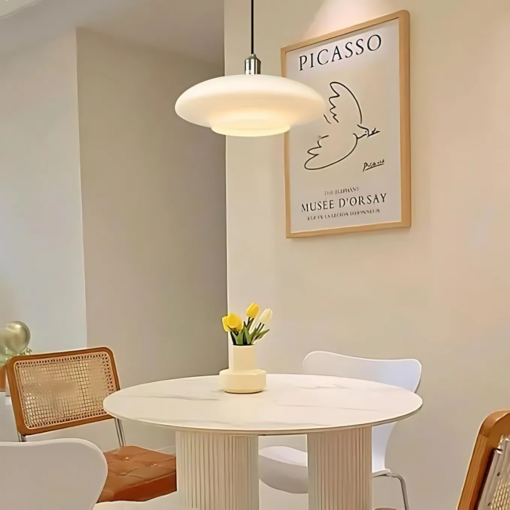 Novalume Pendant Light With Glass Shade For Dining And Living Rooms