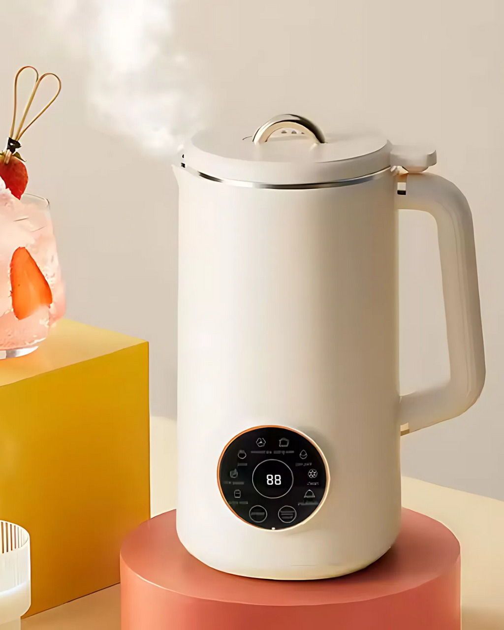 Nutriva Mini Almond, Cashew and Oat Milk Maker — Touchscreen Controls, Multiple Presets