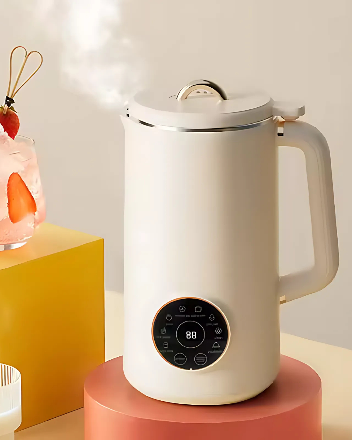 Nutriva Mini Almond, Cashew and Oat Milk Maker — Touchscreen Controls, Multiple Presets