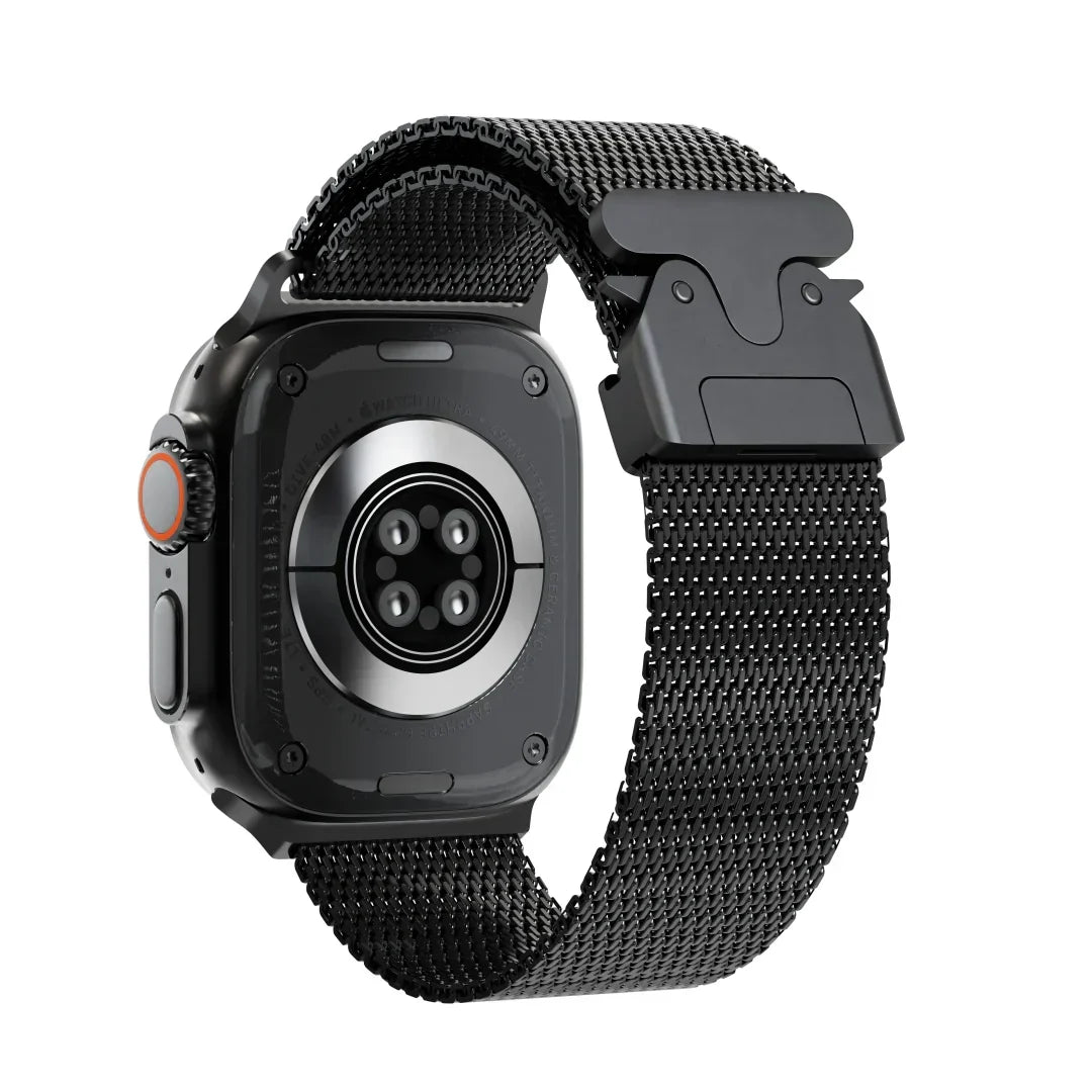 Milanese-rem i titanium til Apple Watch