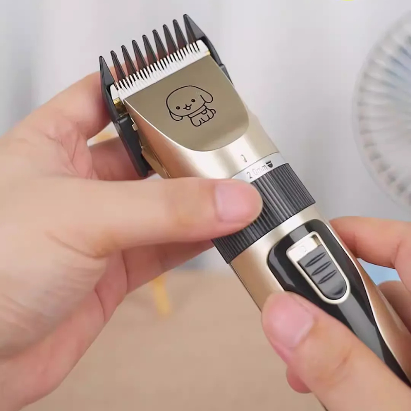 Máquina de tosquiar para cães sem fios e ultrassónica, com motor silencioso
