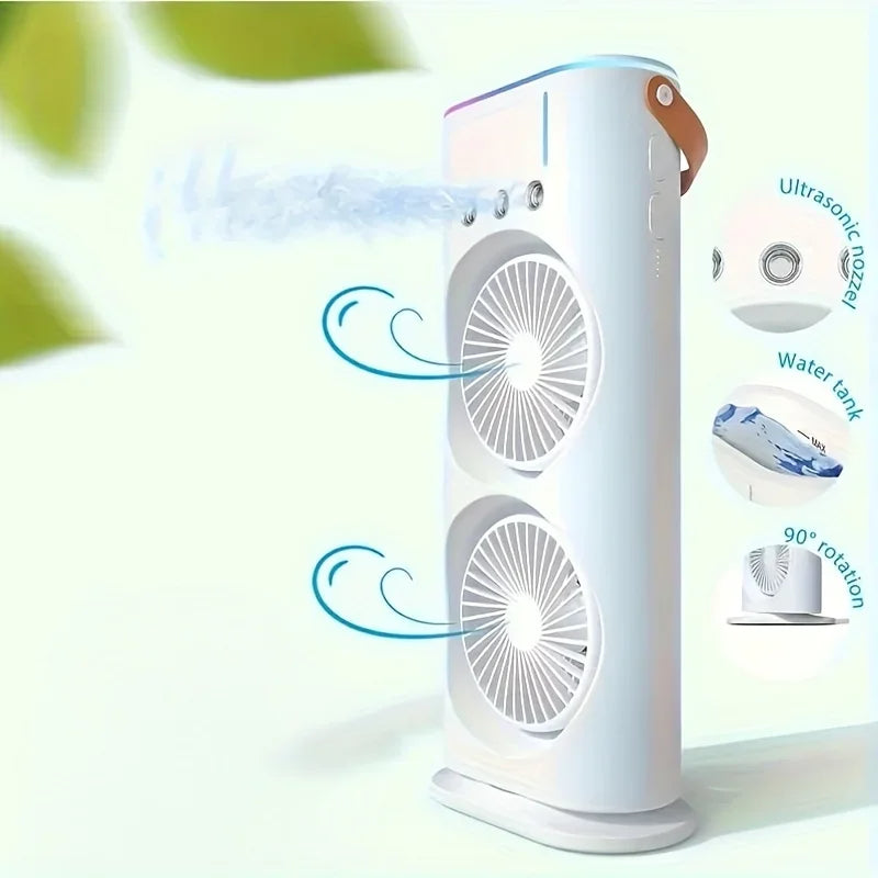 Double Head Portable Air Conditioner Fan | Filindra