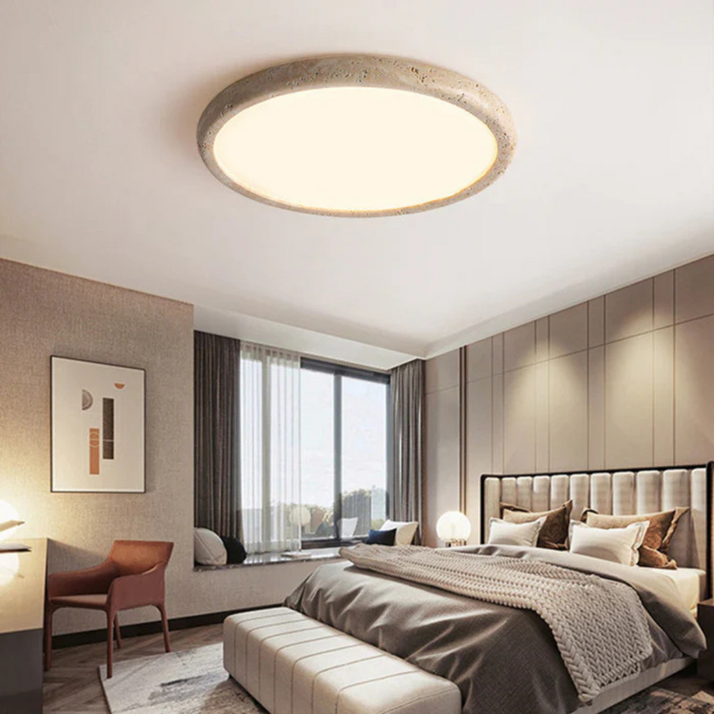 TerraStone LED-lys med naturligt stentag til stue