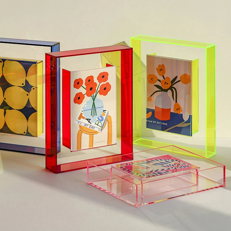 ColorPop Νέον κορνίζα φωτογραφιών — Ανθεκτική στις γρατζουνιές, 7.6" x 5.7"