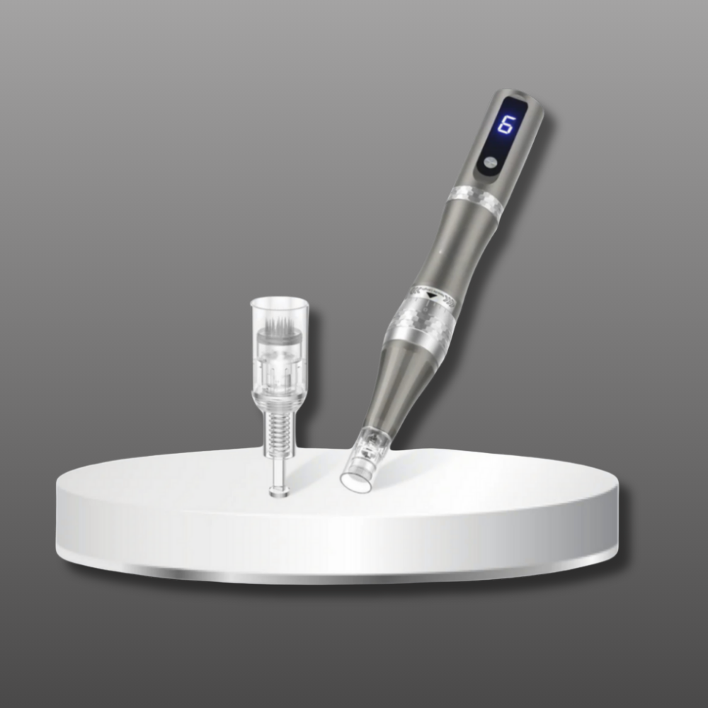 Bolígrafo de cartucho de espiral nano — dispositivo de microneedling con microcanales