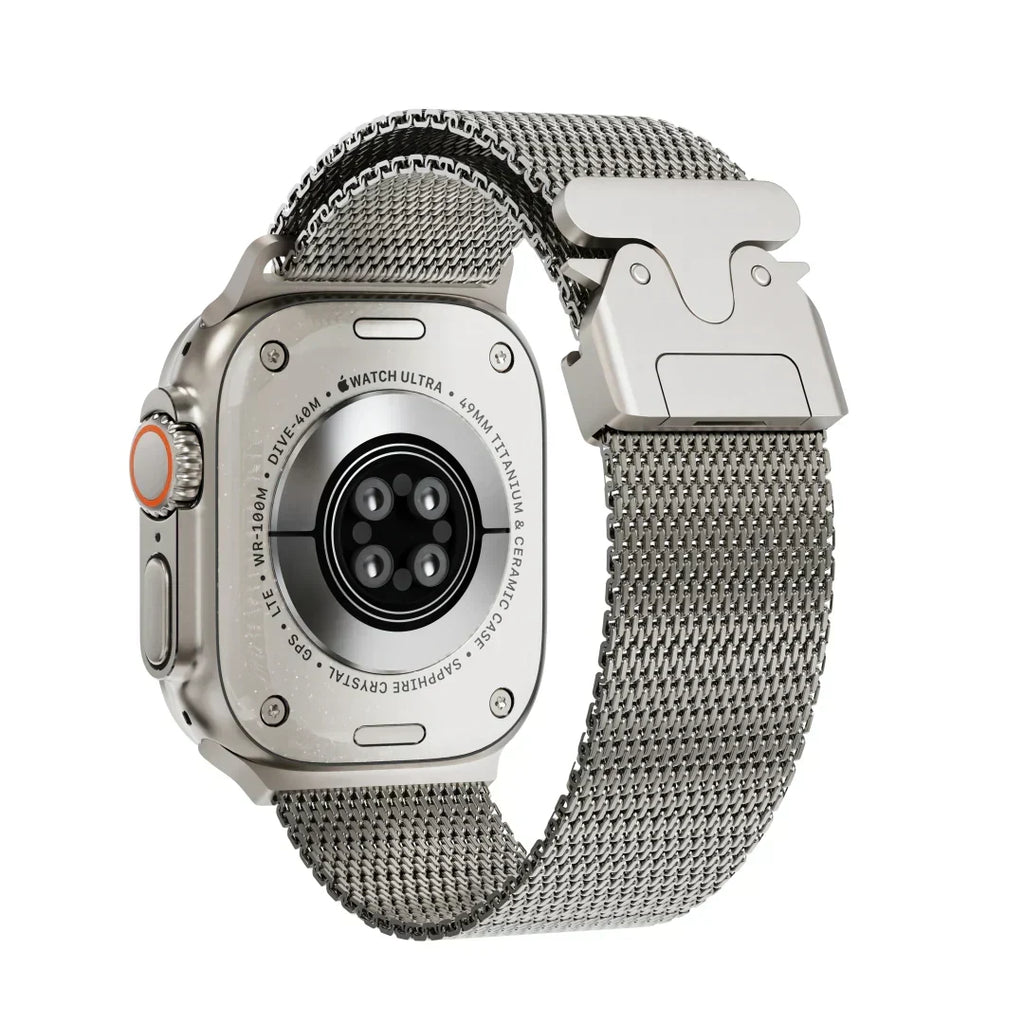 Milanese-rem i titanium til Apple Watch
