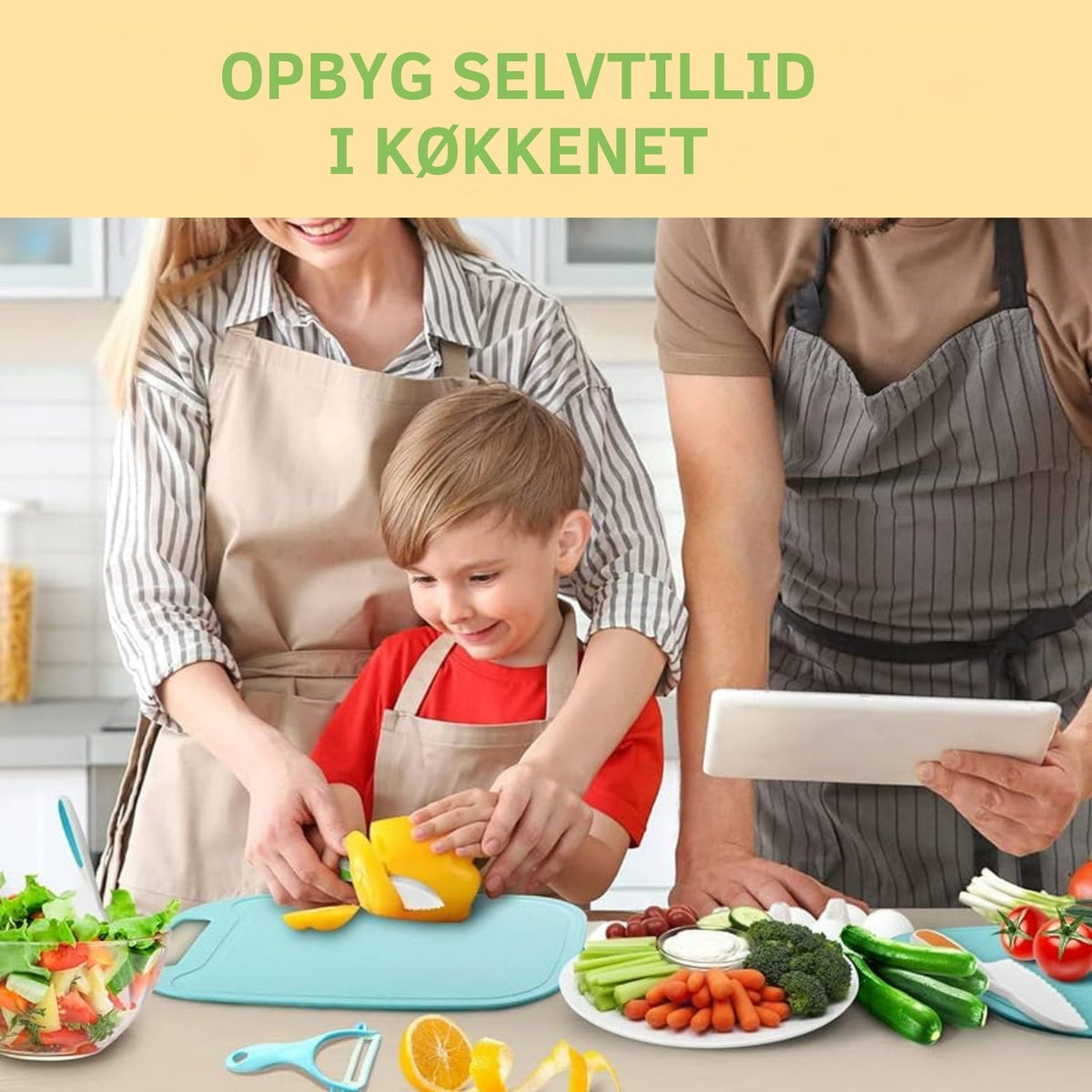 Ensemble de cuisine sécurisé LittleChef pour enfants — Ustensiles de cuisine amusants