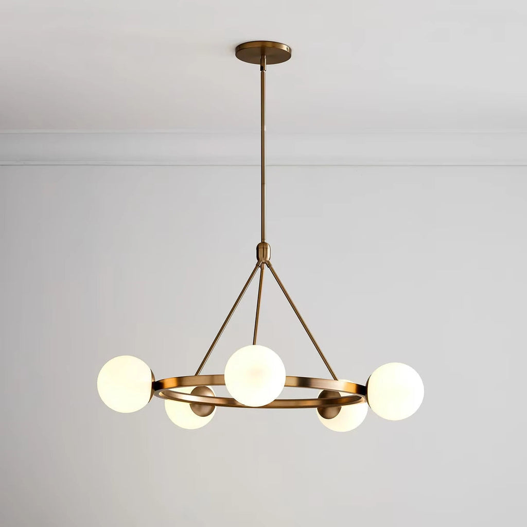 Lyra Nordic Five Light Ceiling Chandelier For Dining Rooms