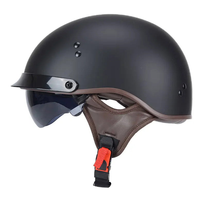 Chopper-Sonnenbrillenhelm — DOT-zugelassenes, hochklappbares UV-Visier