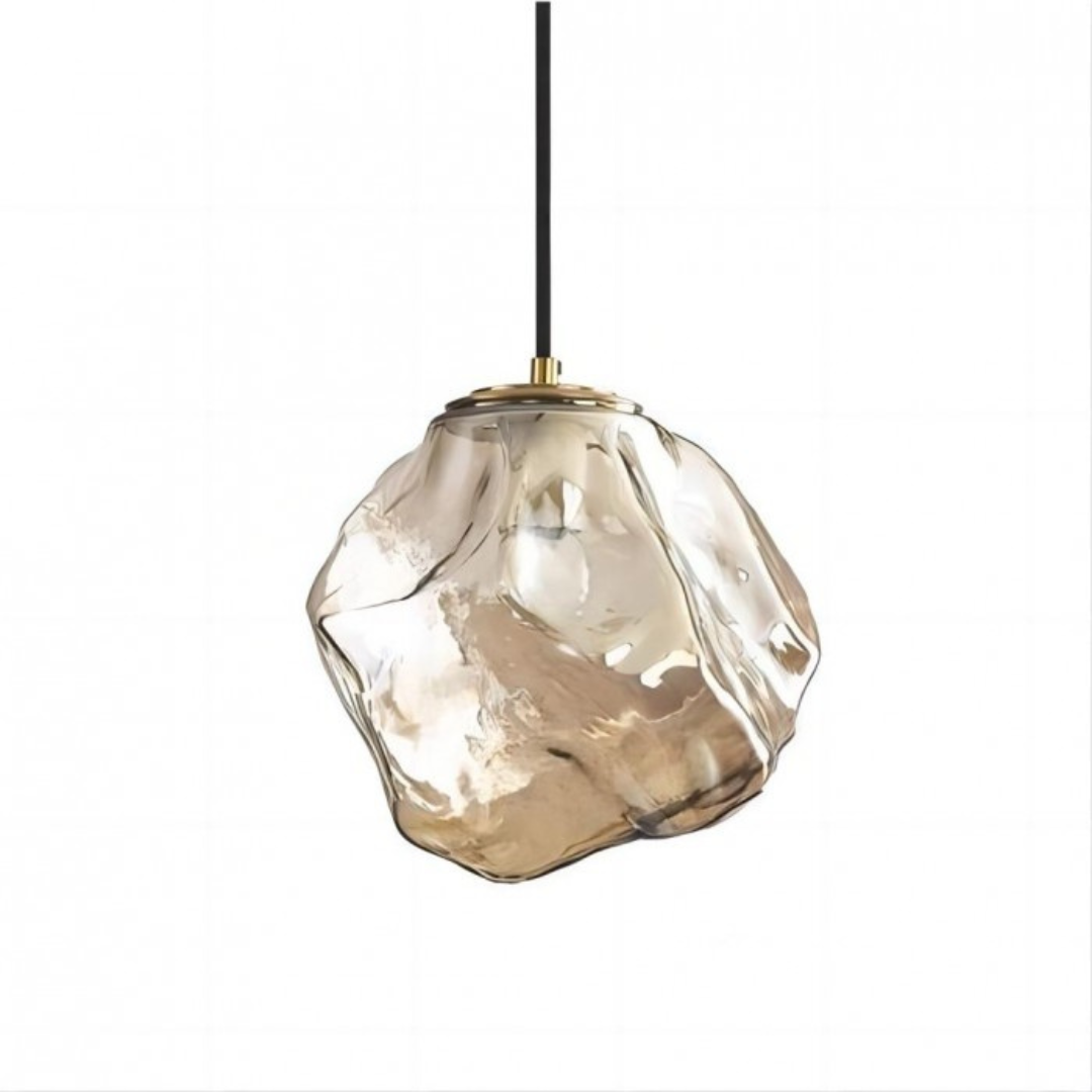 Aurelia Copper Glass Pendant Light For Dining Rooms And Living Areas