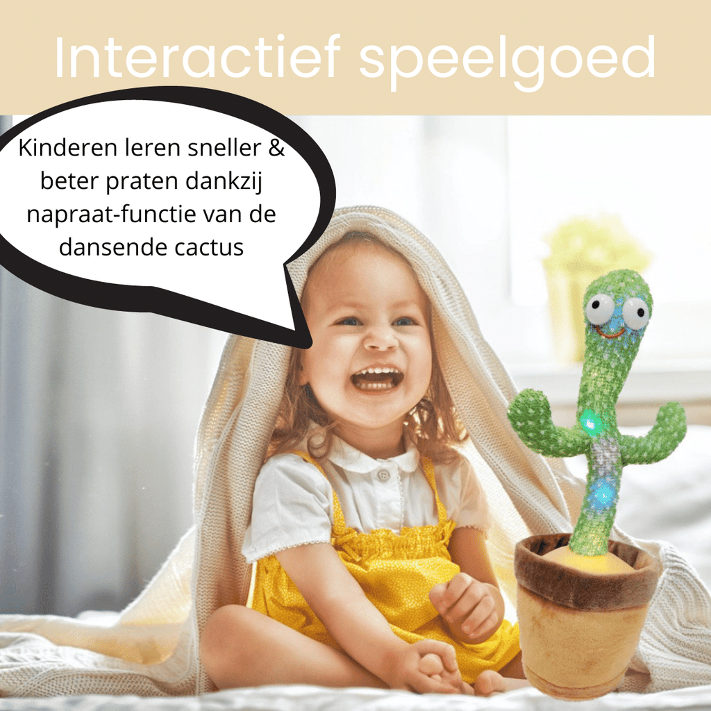 Happy Cactus παιχνίδι που χορεύει και ενεργοποιείται με ήχο — τραγουδά και κινείται