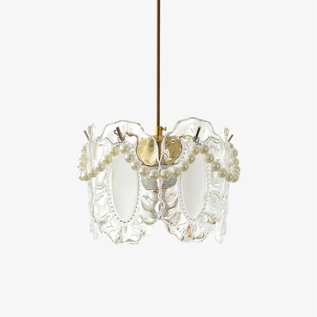Asteria Pendant Lamp In Bloom Glass Design For Dining And Living Rooms