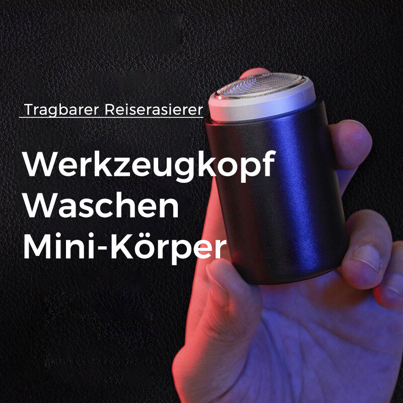 Logan elektrisk minirakapparat — USB-laddningsbar, redo för resan