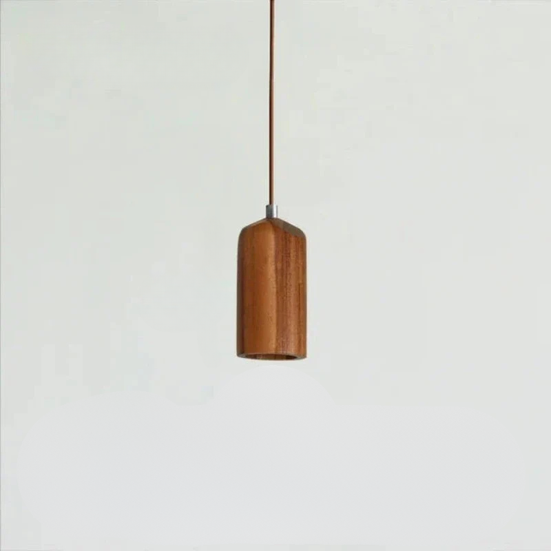 LumenVale Wooden Pendant Light With Warm LED Glow For Dining Rooms