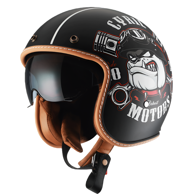 Retro otevřená helma JetLite KB2 - schváleno DOT a ECE