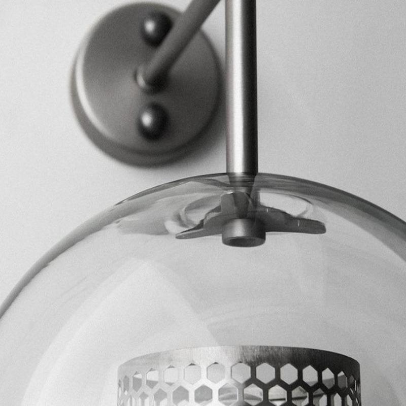 Honeycomb Radiance-kulevegglampe - gyllent glødende vegglampe